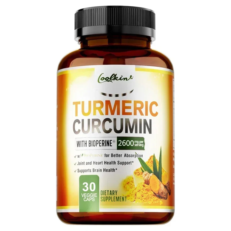 Turmeric Curcumin Capsules 95% Curcuminoids + BioPerine Turmeric Supplement Qst 30 Capsules