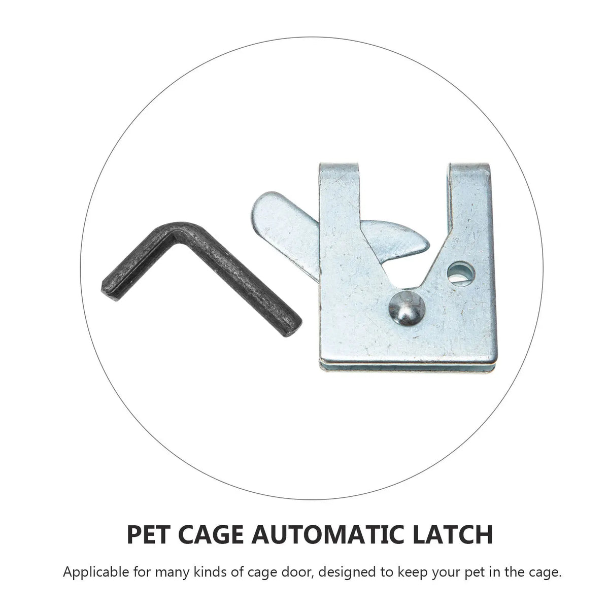 4-Pack Cage Door Lock Latch for Birds, Rabbits & Small Pets Cage Door Latch Qme