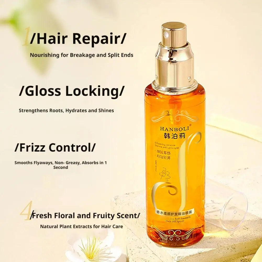 Essential Oil Hair Spray – Moisturizing & Softening Essence Leave-In Hair Spray Qme