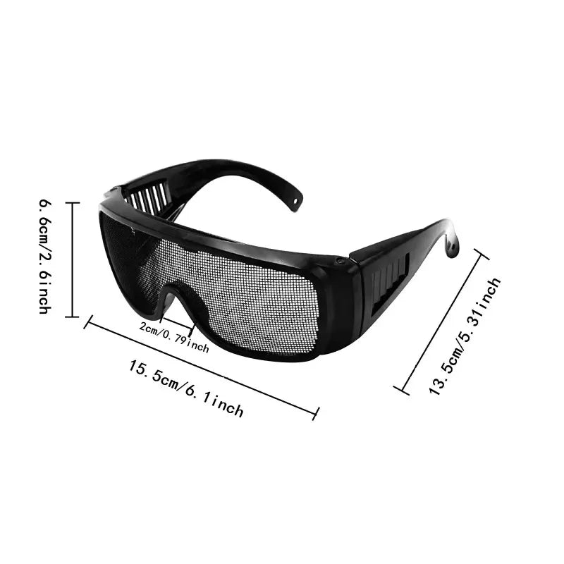 Wire Mesh Safety Goggles – Impact Resistant Eye Protection Safety Goggles Qme