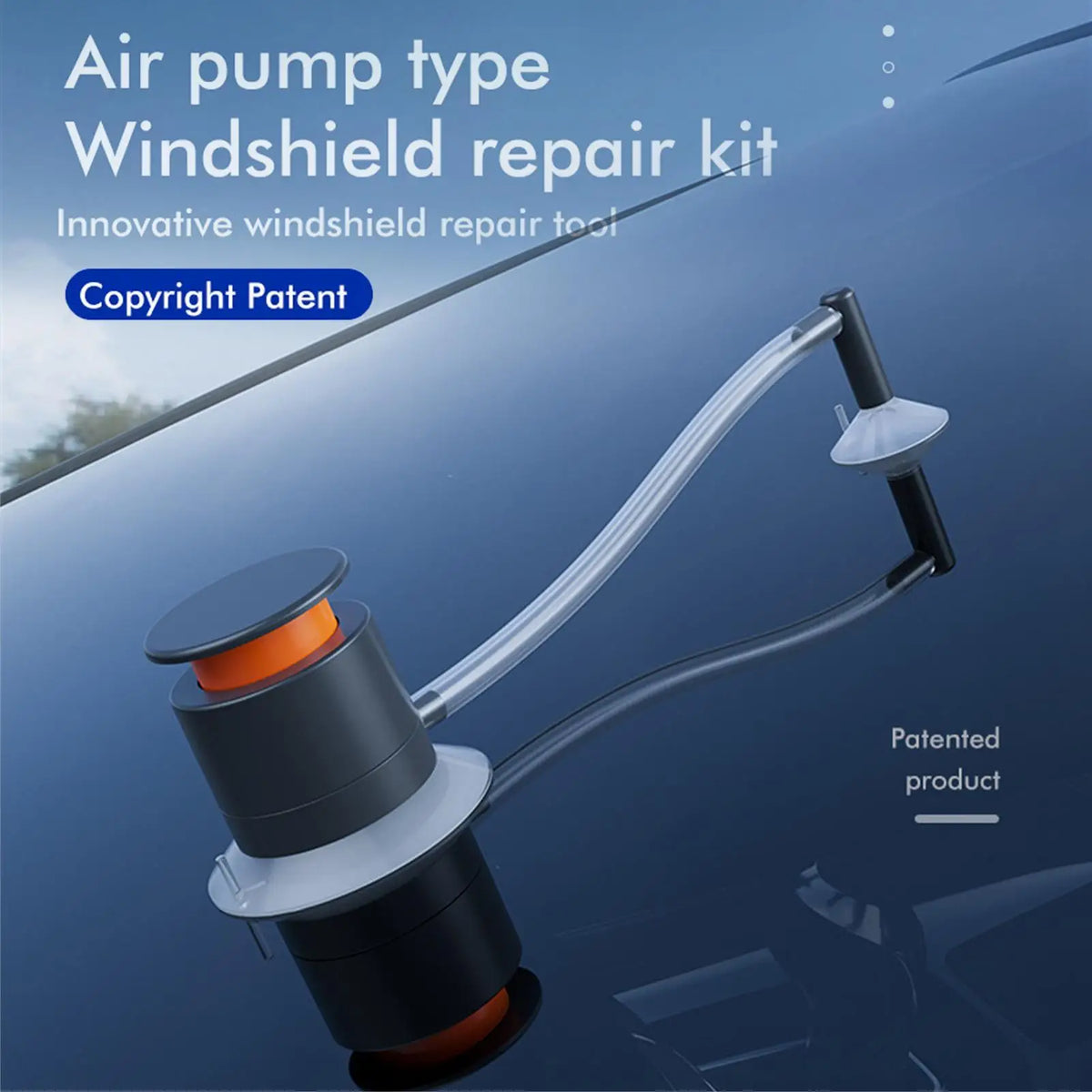 Windshield Crack Repair Kit – Nano Fluid & Air Pump Tool Windshield Repair Kit Qme