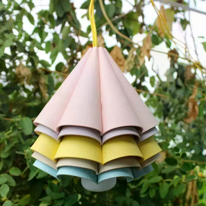 Waterproof PU Leather LED Lampshade Cover | Garden Path Light Lampshade Cover Qme