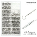 18-in-1 Eyeglass Repair Kit – Screws, Nose Pads & Tools Eyeglass Repair Kit Qst B