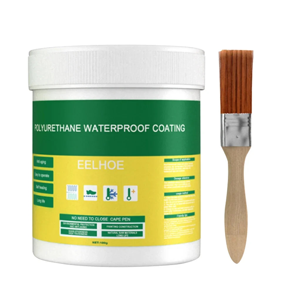 Transparent Waterproof Brush Sealant | Polyurethane Coating Waterproof Sealant Qme 100g