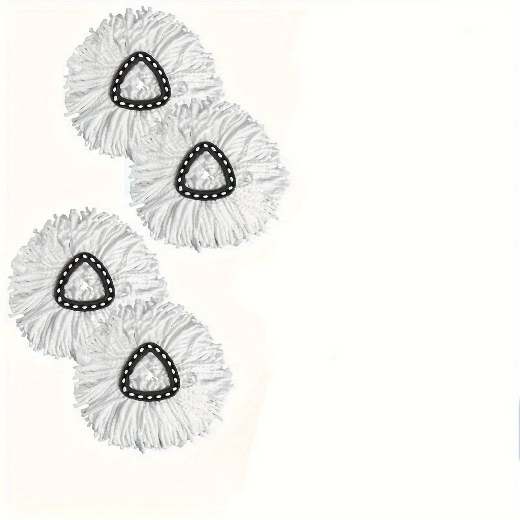 Spin Mop Head Replacement – Washable Wet & Dry Refill Mop Head Refill Qme 4pcs