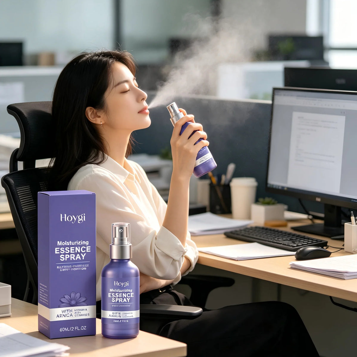 Hoygi Ceramide Arnica Face Mist – Deep Hydration Spray Facial Essence Mist Qst