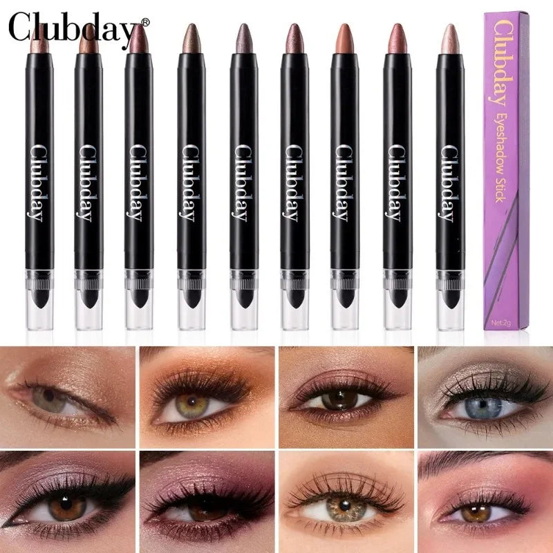 Double-Sided Eyeshadow Stick & Highlighter Pen | Pearlescent Eyeshadow Stick Qme