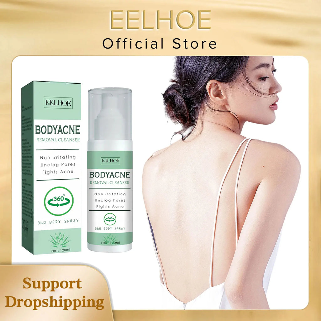 Eelhoe Back & Body Acne Clarifying Spray – 120ml Serum Body Acne Spray Qst 120ml boxed