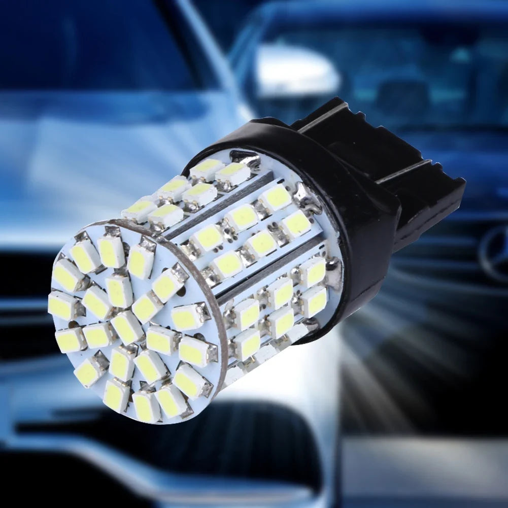 T20 7443 7440 LED Brake Tail & Reverse Bulbs 64-SMD (2-Pack) LED Car Bulb Qme
