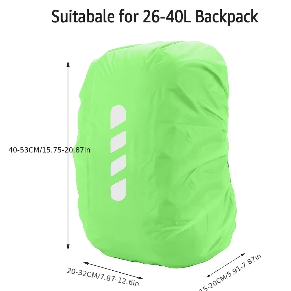 Reflective Waterproof Backpack Rain Cover – Cycling & Hiking Backpack Rain Cover Qme