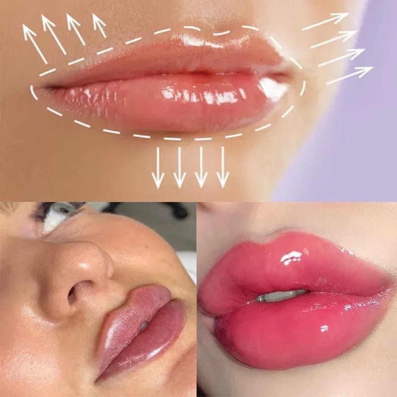 Instant Volumising Lip Plumper Oil Gloss & Serum Lip Plumper Gloss Qme