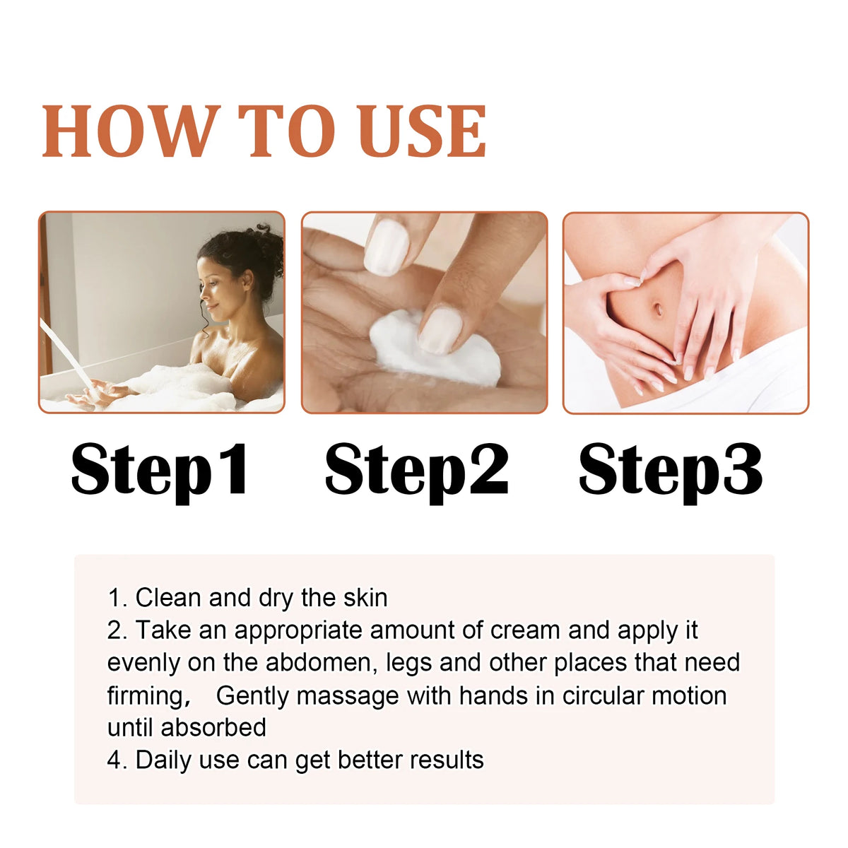 EELHOE Stretch Mark Cream – Firm, Smooth & Brighten Skin 45g Body Care Cream Qst