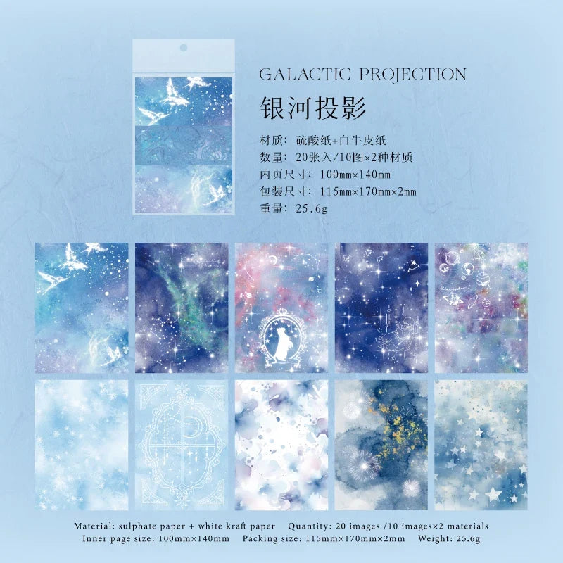 20-Sheet Colour Background Paper – DIY Scrapbooking & Journaling Scrapbooking Paper Qme C