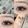 NICEKEY 10-Color Eyeshadow Palette – Glitter, Matte & Shimmer Eyeshadow Palette Qme 01