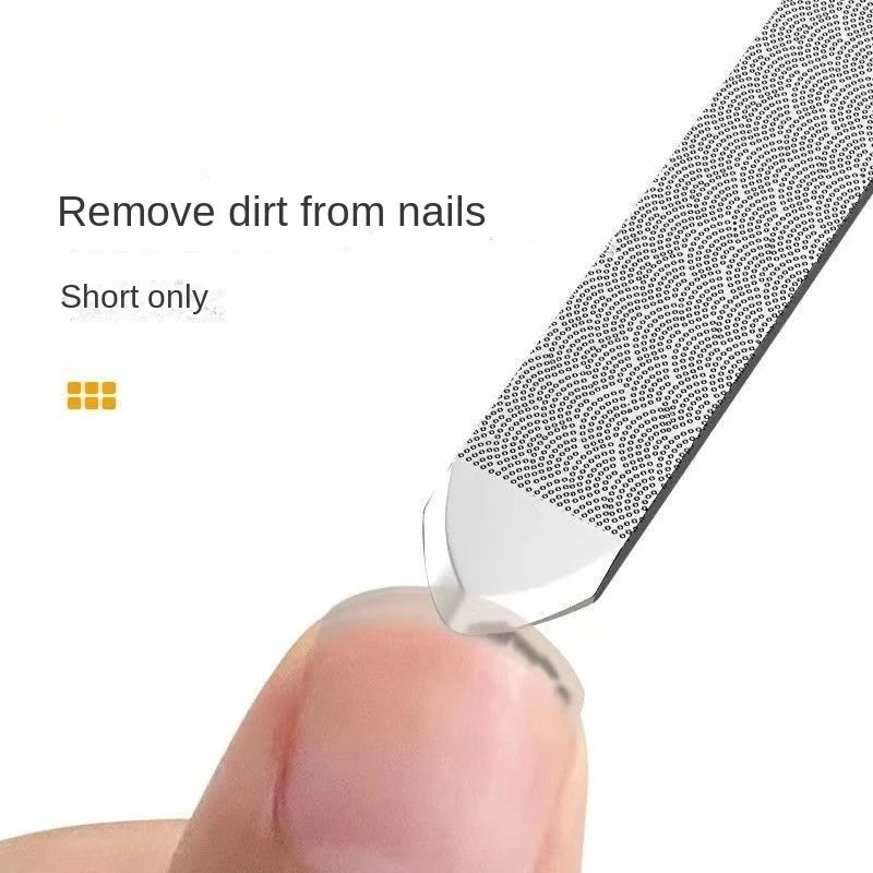 Double Sided Stainless Steel Nail File – Manicure & Pedicure Nail File Qme