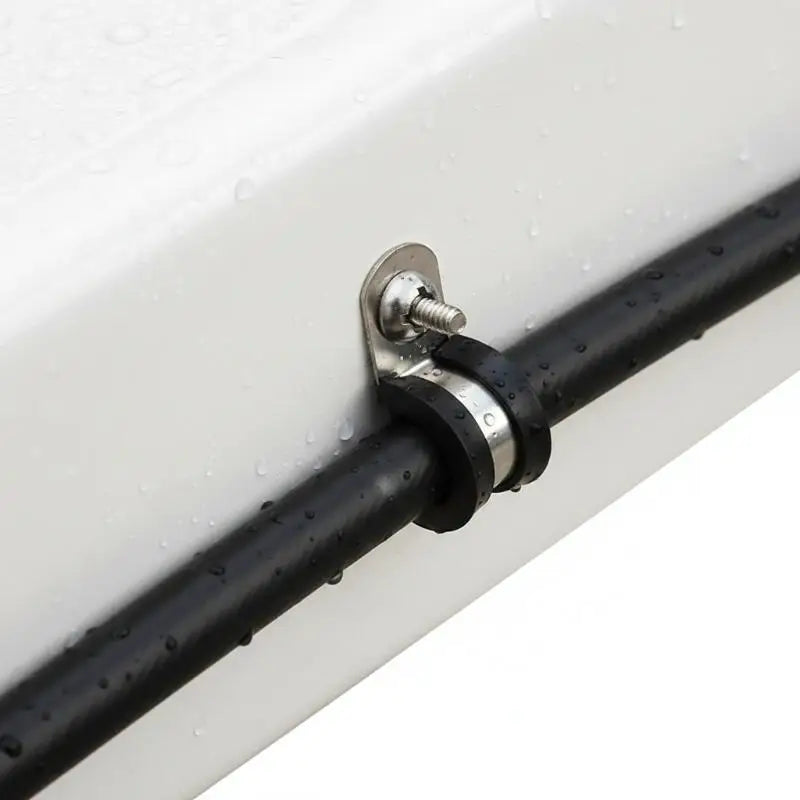 Brake & Gas Line Pipe R Clips – Stainless Steel 12-Pack Pipe Fixing Clamps Qme