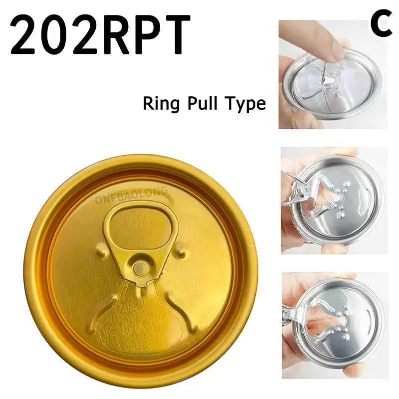 Aluminum Pull Ring Can Lids – 52mm Beverage & Food Can Covers Can Lid Cover Qme C