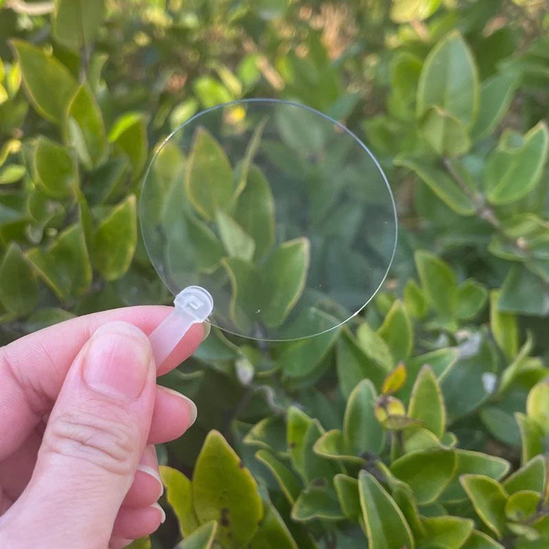 Mini Transparent Blank Fans for Kids DIY Art & Crafts – 5cm DIY Craft Blank Qme