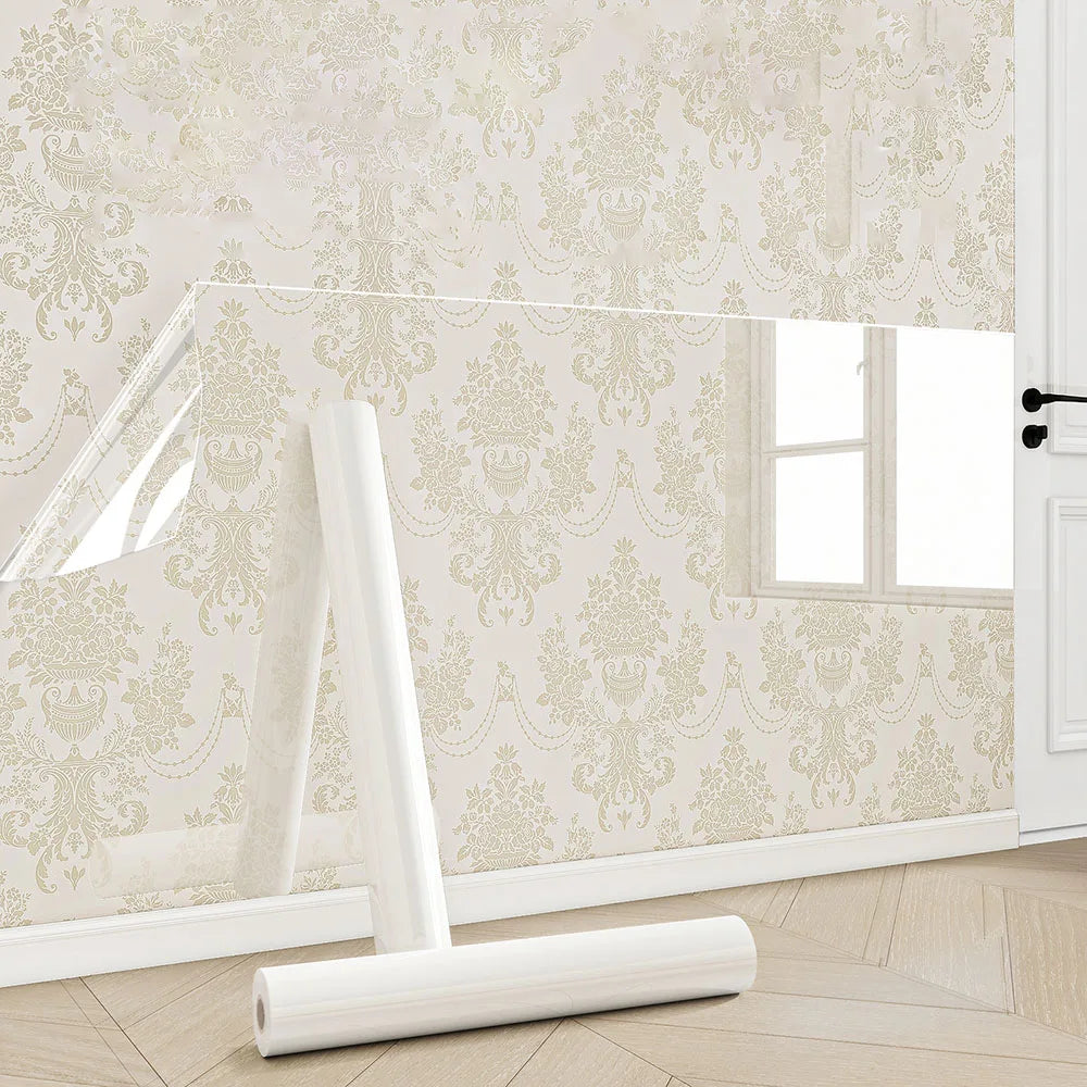 Transparent Wall Protection Film – Waterproof Oil-Proof PVC Cling Wall Protection Film Qme
