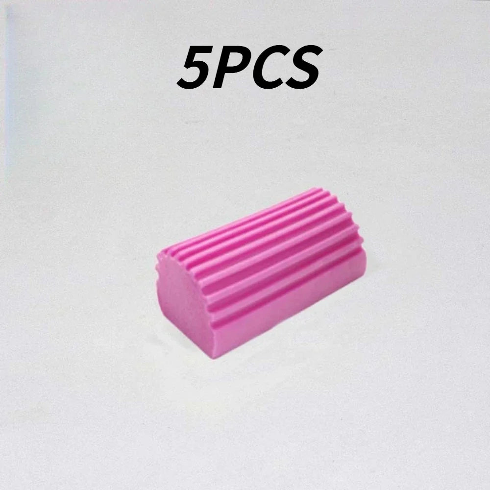 Magic Dust Sponge Brush – Window Blind & Home Cleaner Cleaning Brush Qme pink 5PCS