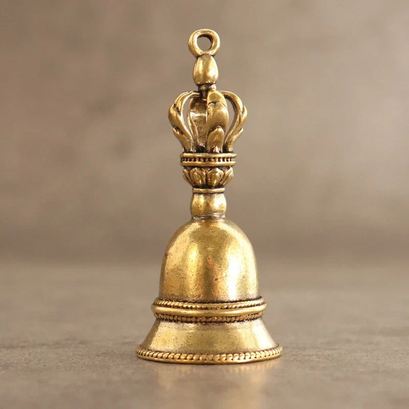 Vintage Brass Bell Charm Pendant – DIY Keychain & Craft Charm Pendant Qme