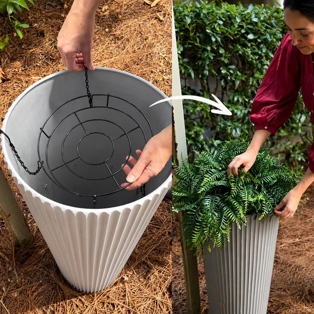 Adjustable Plant Risers Inside Pots – Planter Lift Support Planter Lift Risers Qme