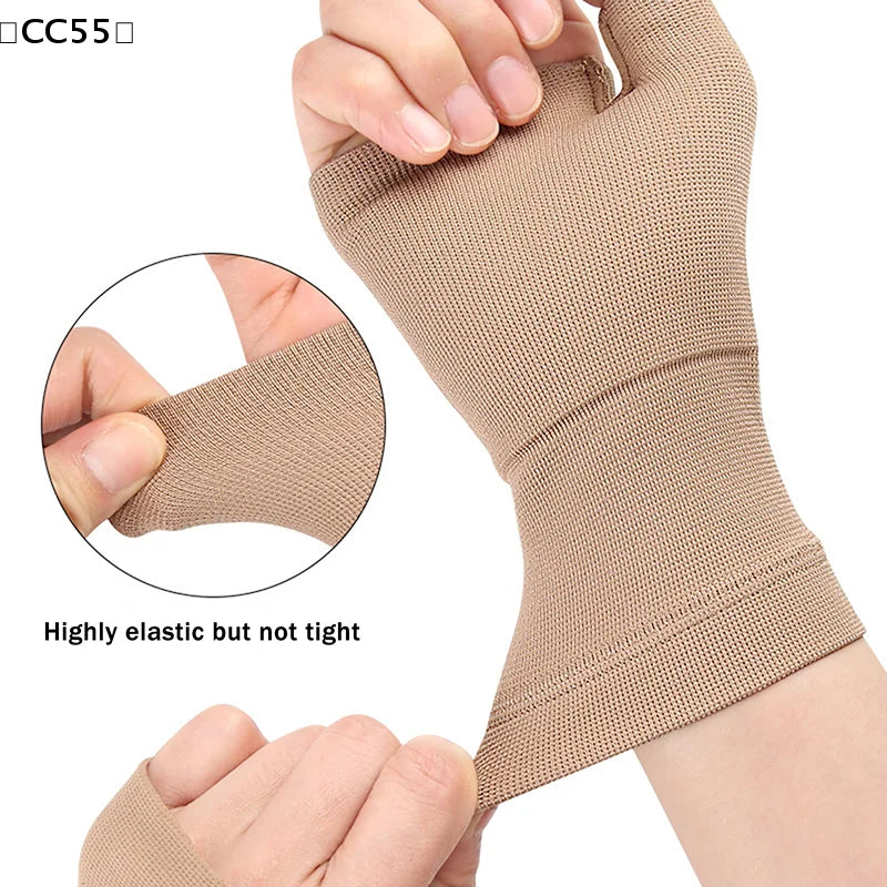 Compression Wrist & Thumb Support Brace Sleeve – 1 Pair Wrist Support Brace Qst