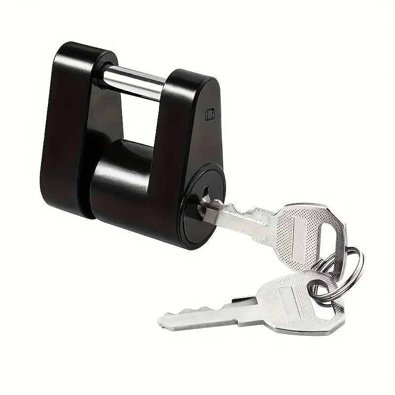 Trailer Hitch Lock – Secure Farm & Agricultural Trailer Coupler Trailer Hitch Lock Qme Black