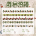 TIANZI Monogatari Cute Aesthetic Stickers for Junk Journaling Decorative Stickers Qme C-40 Pcs