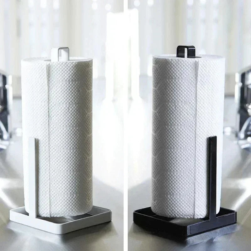 Metal Paper Towel Holder Stand – Kitchen & Bathroom Rack Paper Towel Holder Qme