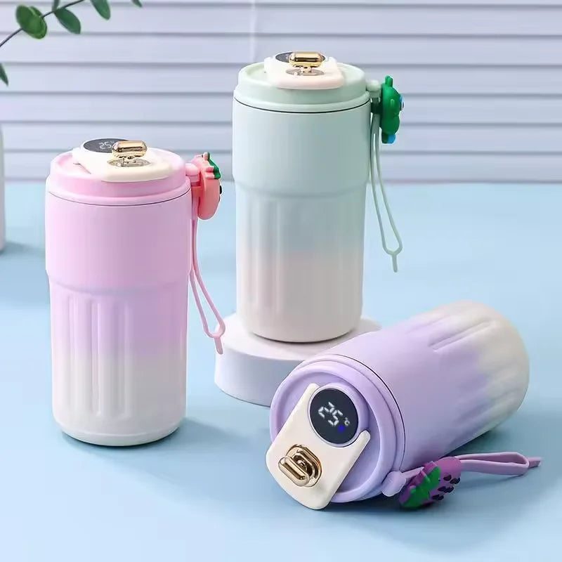 316 Stainless Steel Smart Temp Display Tumbler 420ml Insulated Smart Tumbler Qst