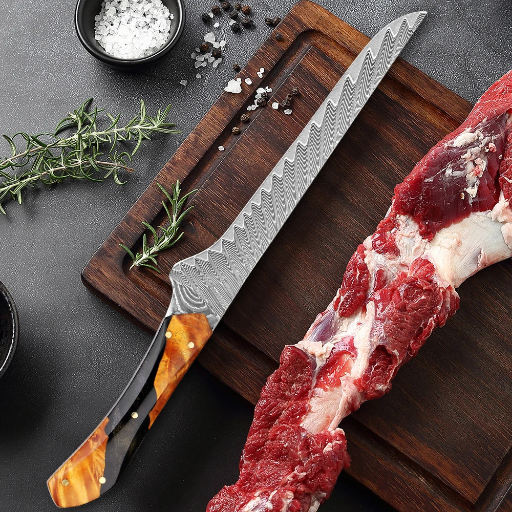XITUO 67-Layer Damascus Steel Kitchen Knife Set – Ultra Sharp Kitchen Knife Set Qst