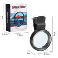 52MM Clip-On CPL Filter | Circular Polarizer Lens for Smartphones Camera Lens Filter Qme black