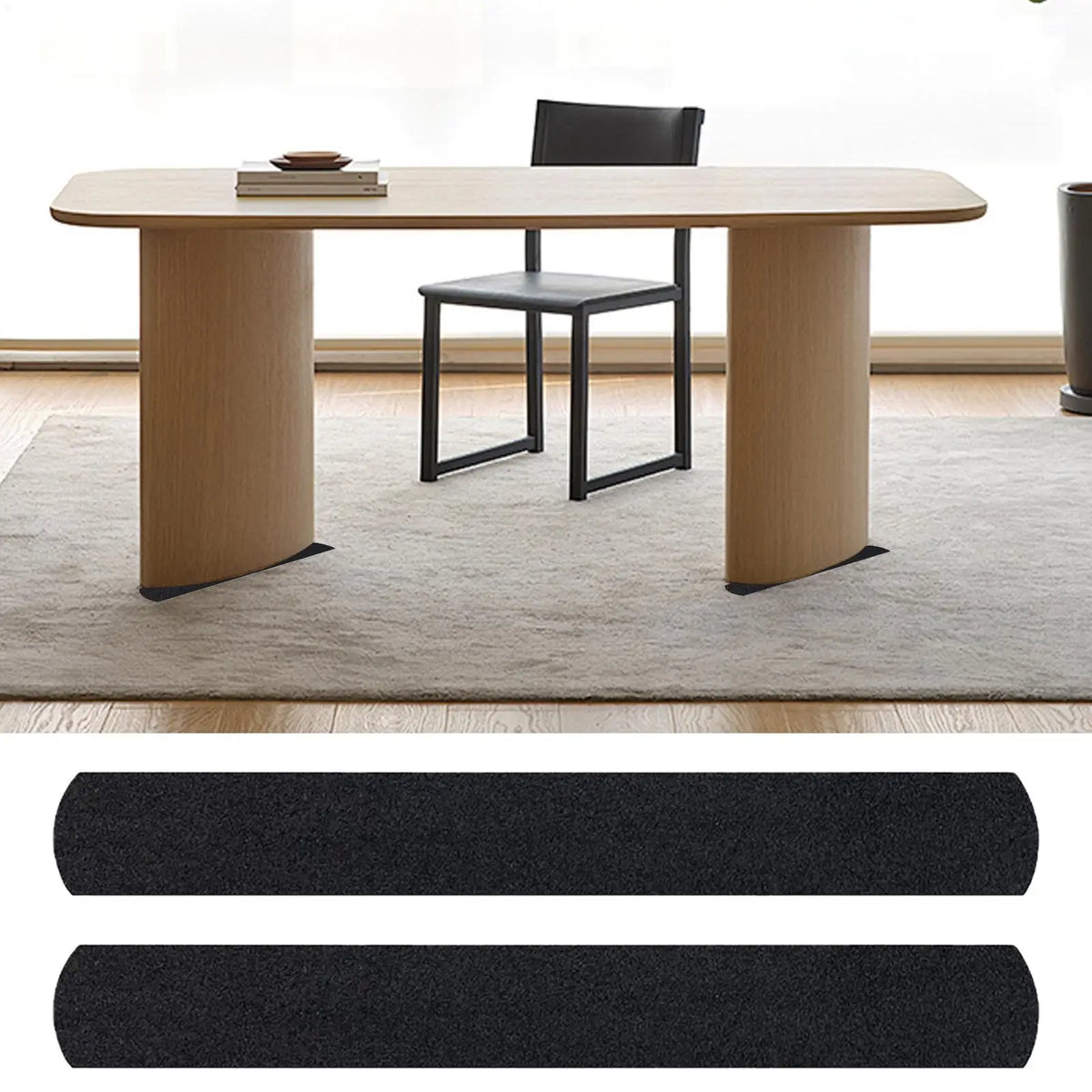 Non-Slip Cuttable EVA Furniture Rail Pads for Sofa & Chair Furniture Grip Pads Qme