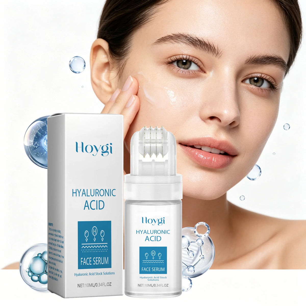 Hoygi Hyaluronic Acid Face Serum Roller – Deep Moisture & Glow Face Serum Roller Qst