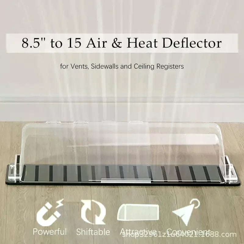 Magnetic AC Air Vent Deflector – Adjustable Airflow Redirector Air Vent Deflector Qme