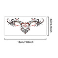 Love Heart Succubus Temporary Tattoo Sticker – Waterproof Temporary Tattoo Sticker Qme SS-049