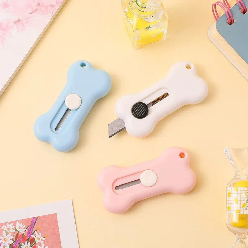 Mini Cartoon Bone Letter Opener & Paper Cutter – 8 Colors Letter Opener Knife Qme