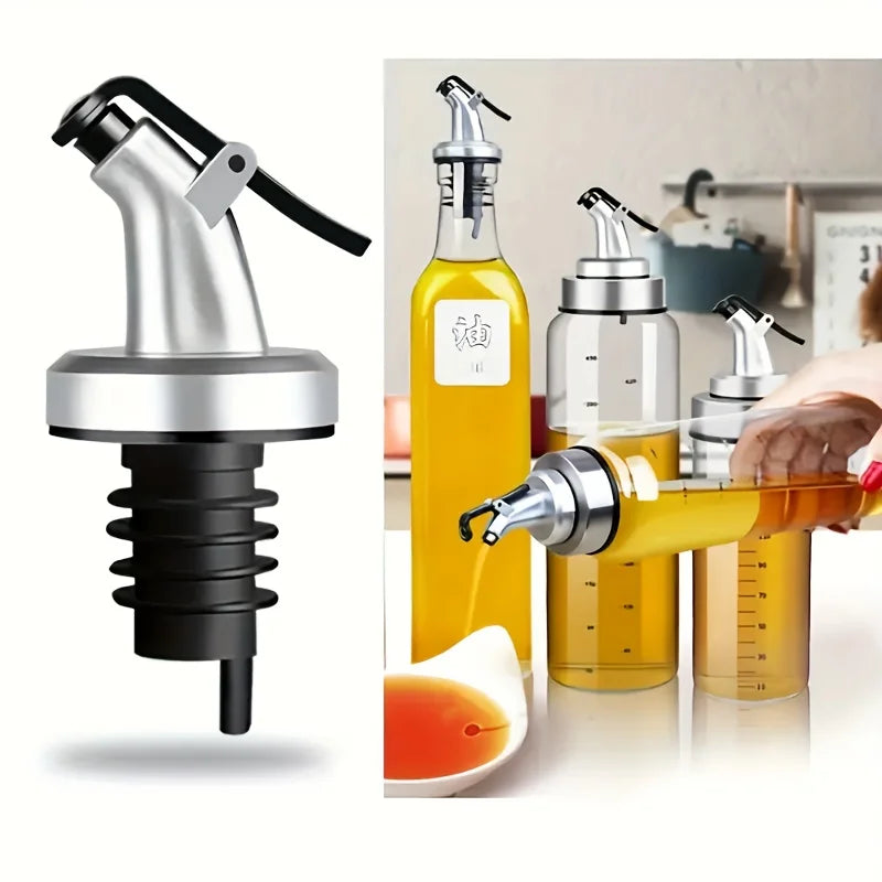 Leak-Proof Oil Pourer Spout Cap | ABS, Fits Oil & Sauce Bottles Oil Pourer Spout Qme