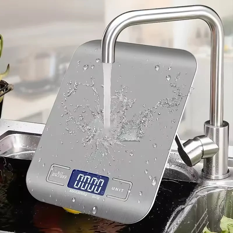 Digital Kitchen Scale LED Display Stainless Steel 10kg Digital Kitchen Scale Qme