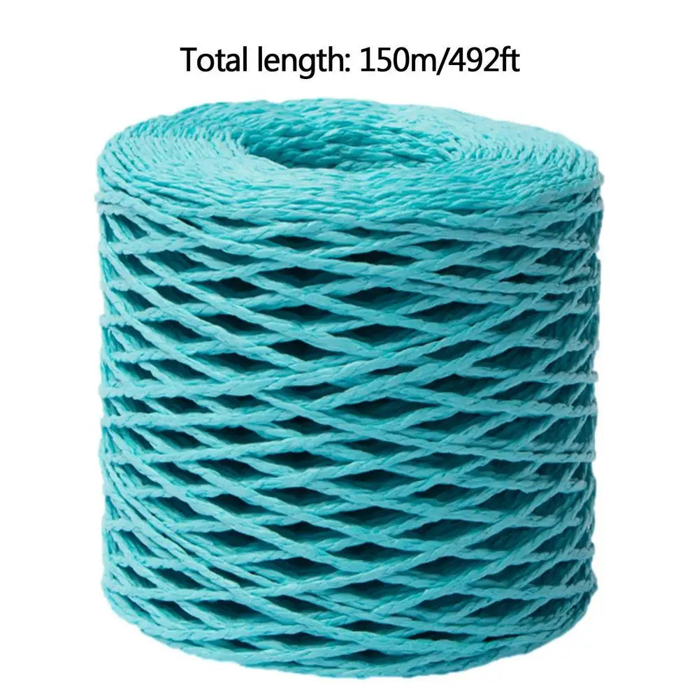 Natural Raffia Yarn 150m Roll – DIY Craft Ribbon for Hats & Gifts Craft Raffia Ribbon Qst G3