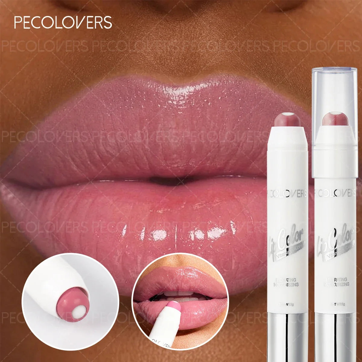 Hydrating Lip Gloss Pen | Glass Effect, Pink, Coral & Brown Lip Gloss Pen Qme