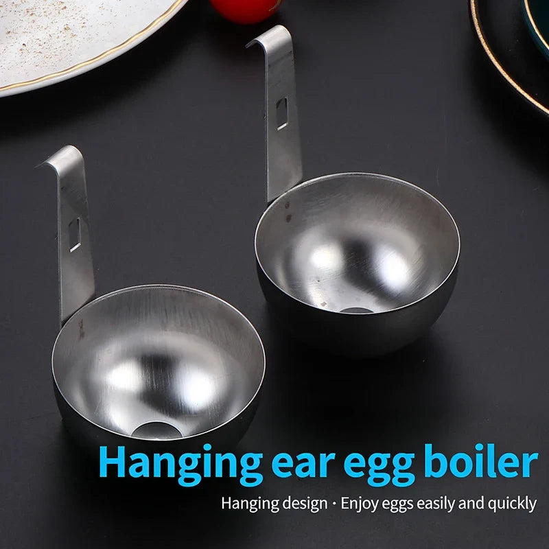 Round Stainless Steel Egg Steamer & Cooker | Kitchen Tool Egg Steamer Cooker Qme
