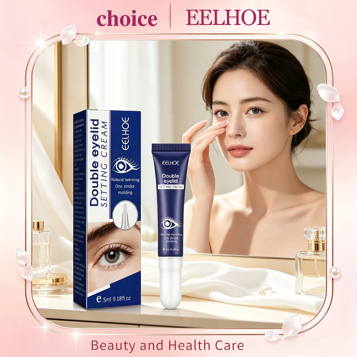 EELHOE Invisible Double Eyelid Shaping Cream – Waterproof 5ml Eyelid Shaping Cream Qst