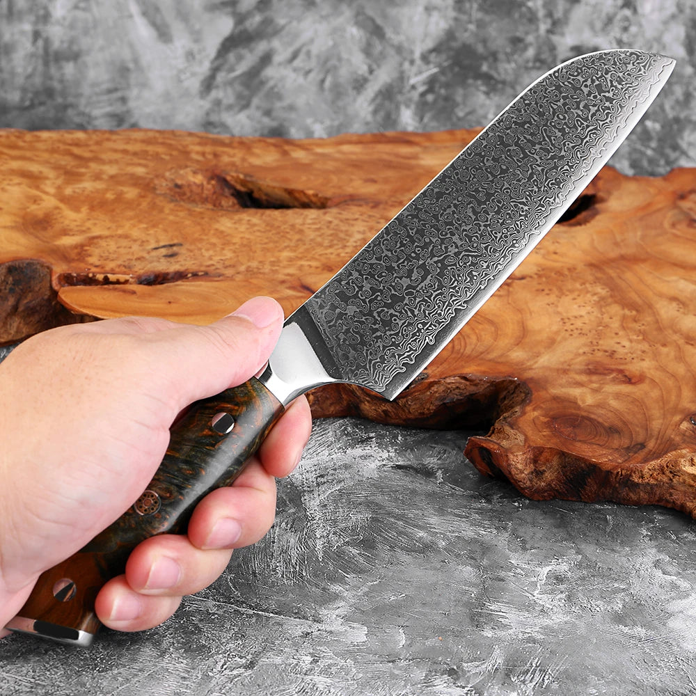XITUO Damascus Kitchen Knife Set 1-6PCS – Santoku & Boning Kitchen Knife Set Qst