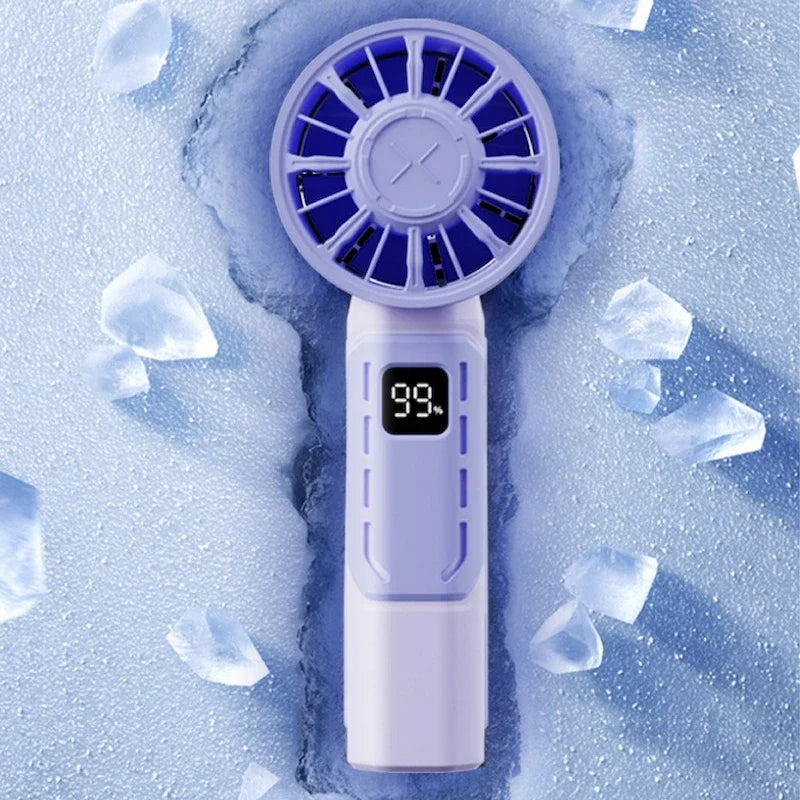 Collapsible USB Rechargeable Turbo Fan – Quiet & Portable Portable USB Fan Qme