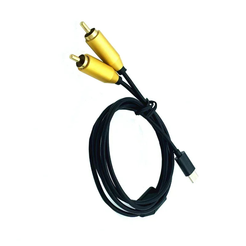 USB-C to Dual RCA Male AV Audio Video Adapter Cable AV Adapter Cable Qme