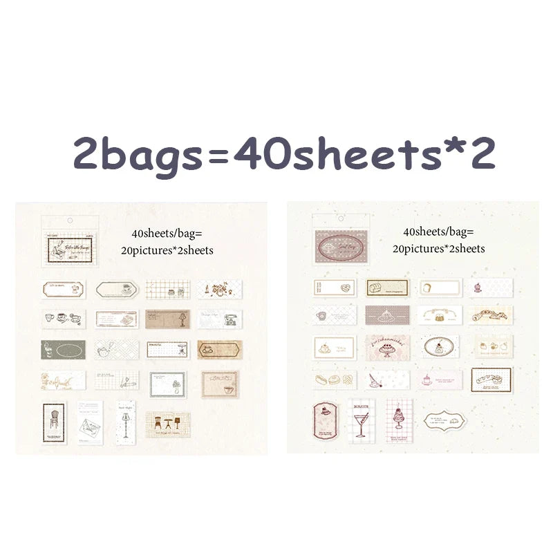 Matchbox Sticky Notes Stickers – Journal & Scrapbooking (2 Boxes) Sticky Notes Stickers Qme C