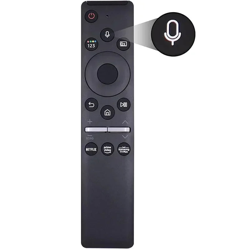 Samsung Voice Remote BN59-01330A BN59-01329A Replacement TV Remote Control Qme black