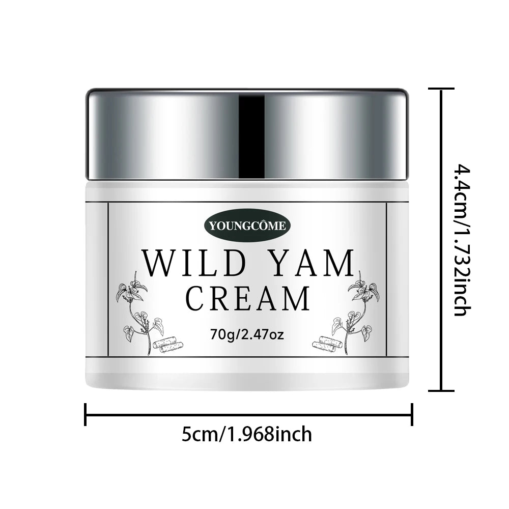 YOUNGCOME Wild Yam Root Face Cream – Brightening & Hydrating Face Moisturizer Cream Qst 60G